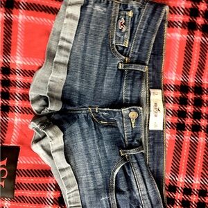 Hollister Low-Rise Cuffed Denim Shorts
